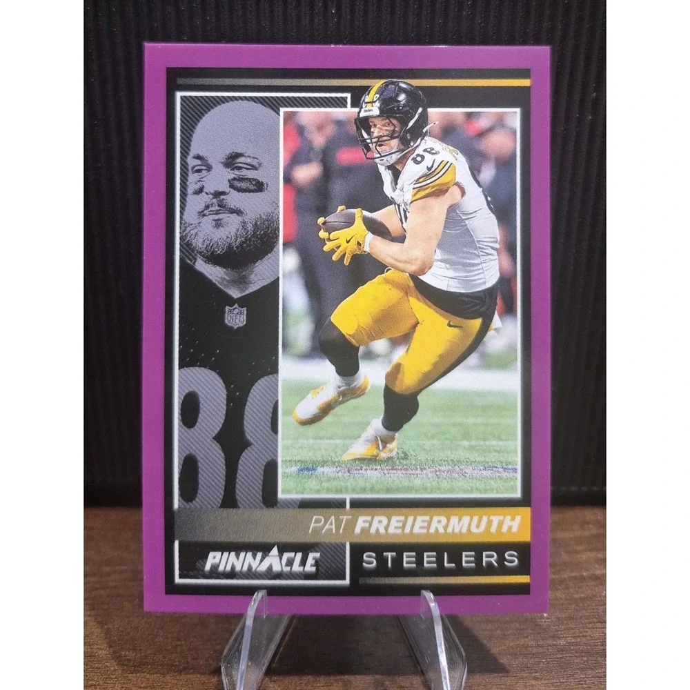 2024 Encire Pinnacle Pat Freiermuth #167 Purple /75 Pittsburgh Steelers